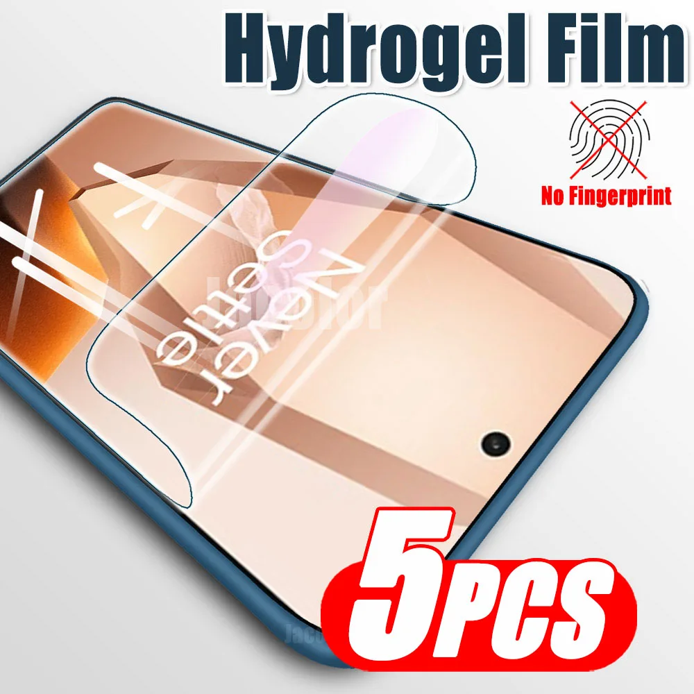 5pcs Hydrogel Film Screen Protector Film For Oneplus 13R 13 Nord 4 Ace 5 Pro 3V 3 5Pro Nord4 For One Plus Nord 4 Gel Protection