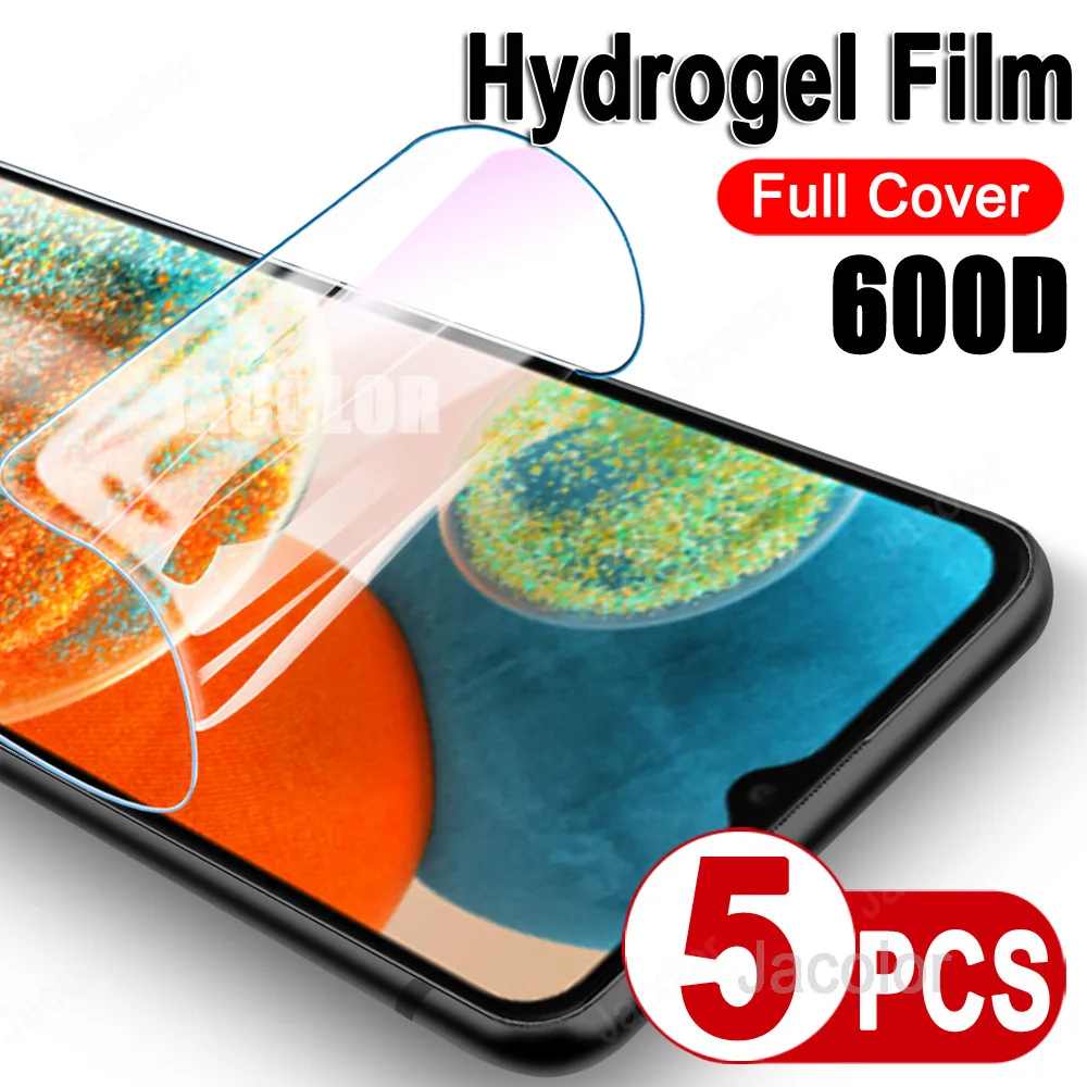 5PCS Hydrogel Film For Samsung Galaxy A23 A73 A33 A53 A13 4G 5G A03s A 33 53 73 23 03s 5 G Soft Water Gel Phone Screen Protector
