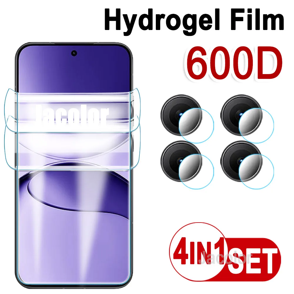 4in 1 Gel Screen Protector For Xiaomi Redmi Turbo 4 Pro 3 Hydrogel Film Camera Lens For Xiaomi Redmi Turbo 4 Pro 4Pro Not Glass