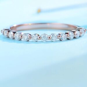 585 14K Rose Gold Bubble Ring for Women