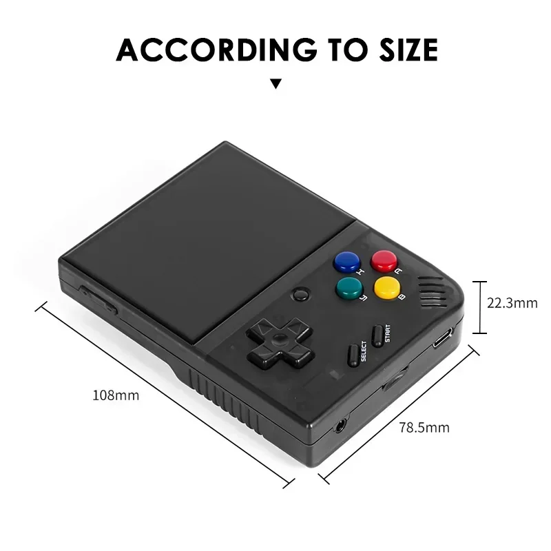 100101-xa86r6.jpg Consola de juegos portátil Retro MIYOO Mini Plus V2 Mini + pantalla IPS consola de videojuegos clásica sistema Linux regalo para niños