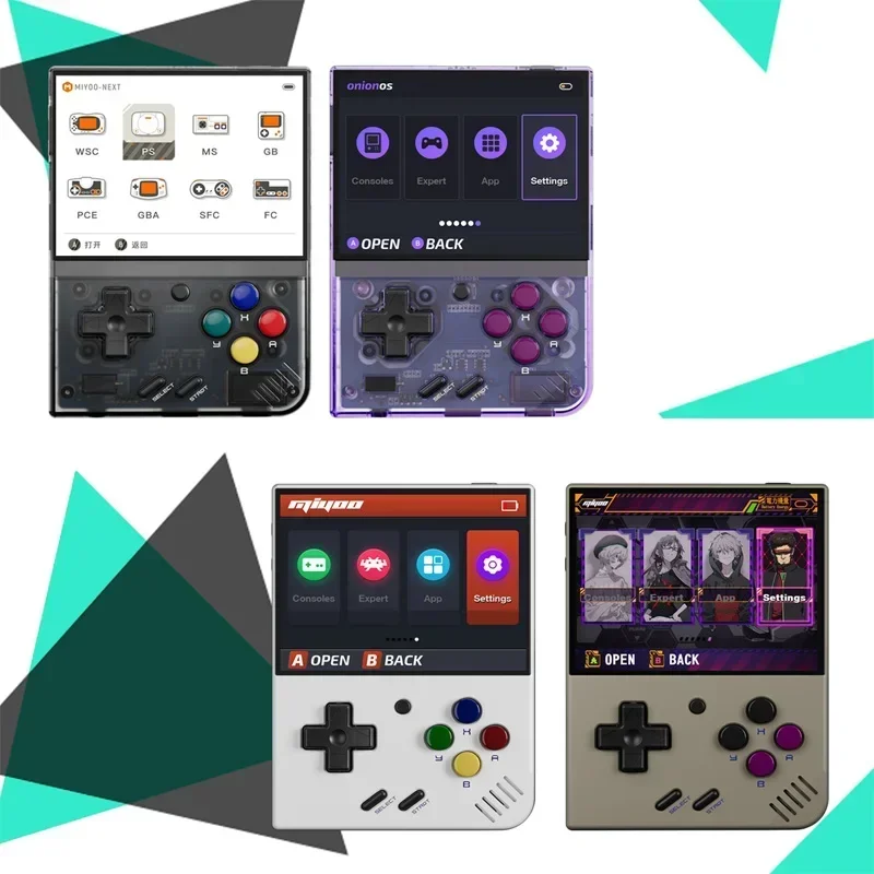 100101-zqp1sd.jpg Consola de juegos portátil Retro MIYOO Mini Plus V2 Mini + pantalla IPS consola de videojuegos clásica sistema Linux regalo para niños