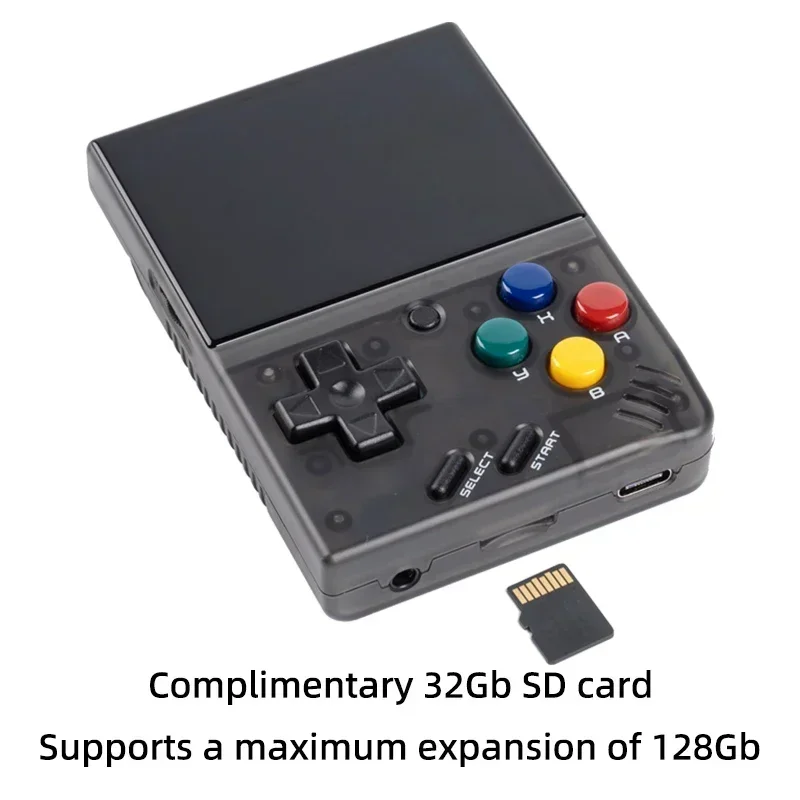 100153-tqe6hu.jpg Consola de juegos portátil MIYOO MINI V4 Retro, consolas de videojuegos con pantalla IPS de 2,8 pulgadas, sistema Linux, emulador de juegos clásico