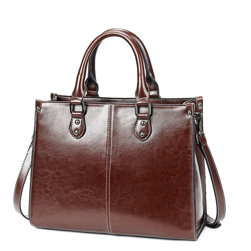 105580-po93oh.jpg Bolso de mano para mujer, bolso grande de hombro cruzado, bolso de compras de cuero genuino, moda de oficina, bandolera Cuero de vaca Real para mujer, bolsos con asa superior