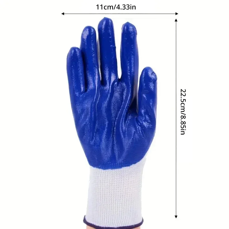 107957-sb8dsd.jpg 12/6/1 pares de guantes de trabajo antideslizantes de látex fino resistentes al desgaste, pegamento de inmersión de goma, guantes finos gruesos de piel de goma, protección laboral