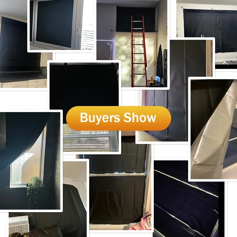 100% cortina opaca extraíble portátil viaje bloqueo película de ventana más oscura tela temporal DIY cortinas opacas