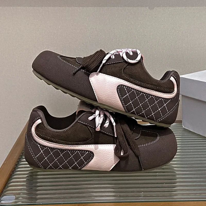 Zapatos deportivos informales para mujer, fondo suave, tiro alto, nuevo estilo, cuero genuino, Deoxynucleotide, aumenta la cabeza de Mango, primavera