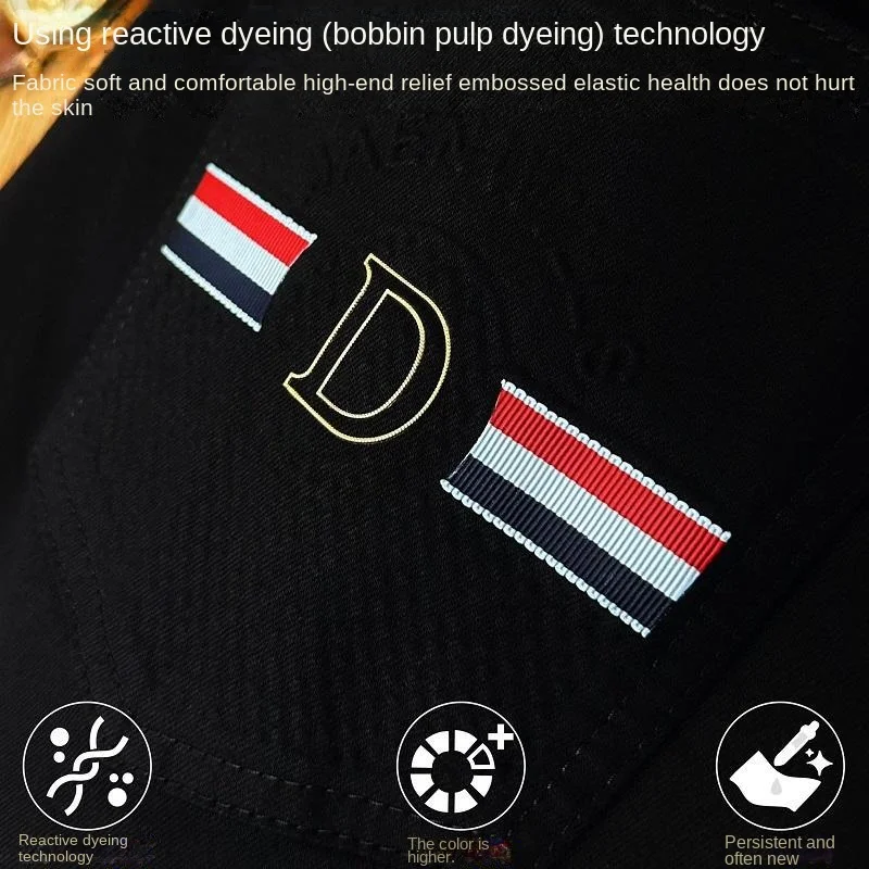 110880-o8suip.jpg 2025 nuevos pantalones vaqueros para hombre a la moda, modernos, versátiles, ajustados, pies pequeños, elásticos, informales, de lujo ligero, pantalones largos