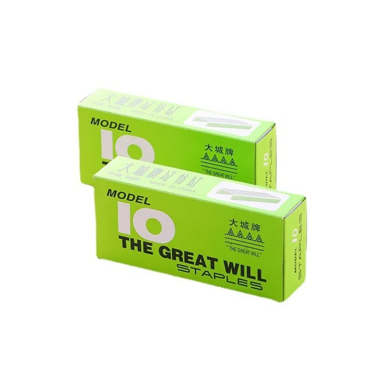 1000 Uds aguja de costura de tamaño pequeño de alta calidad 10 #   Grapadora Precio especial para grapas de suministros de oficina con aguja de encuadernación de tamaño pequeño