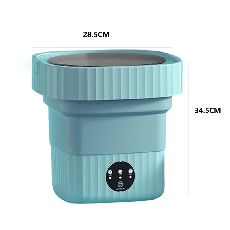 ABYN-Lavadora plegable, lavadora pequeña portátil, Mini máquina de limpieza de ropa interior, enchufe estadounidense
