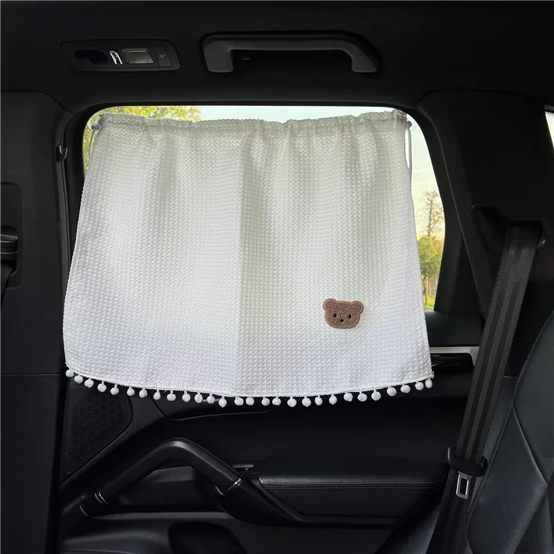 1 unidad de cortina de coche de dibujos animados, cortina con ventosa en la ventana del coche, cubierta parasol, ventana lateral, protección UV para chico, bebé y niño