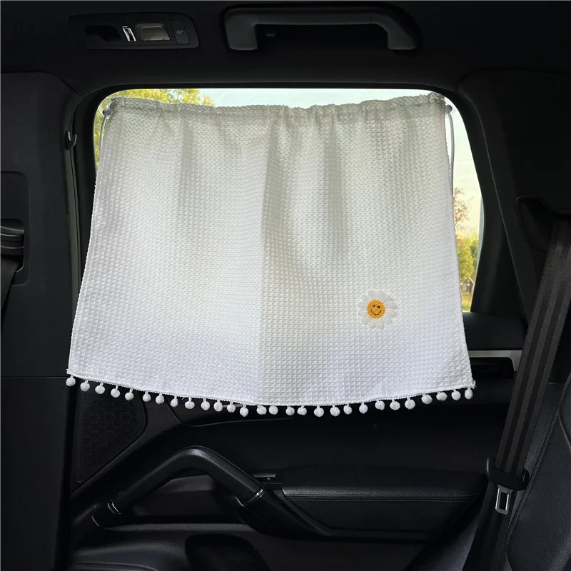 1 unidad de cortina de coche de dibujos animados, cortina con ventosa en la ventana del coche, cubierta parasol, ventana lateral, protección UV para chico, bebé y niño