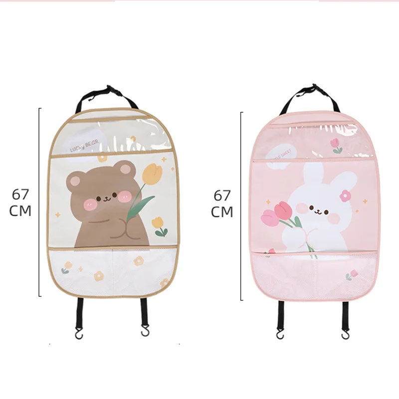 Almohadilla antipatadas para niños, Protector de cubierta trasera de asiento de coche para niños, alfombrilla antipatadas con bolsa, almohadilla antipatadas impermeable, 1 ud.