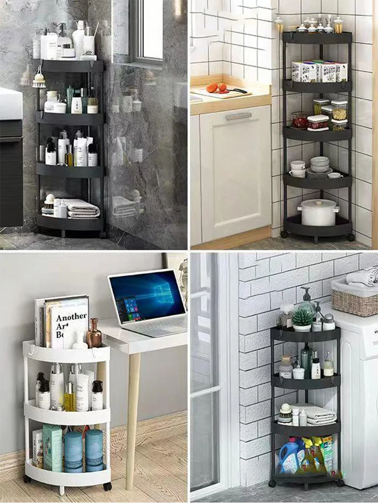 142058-xffvg3.jpg 1 pieza Estantería de almacenamiento de pie para baño, estantería de almacenamiento móvil triangular de varias capas para baño y cocina