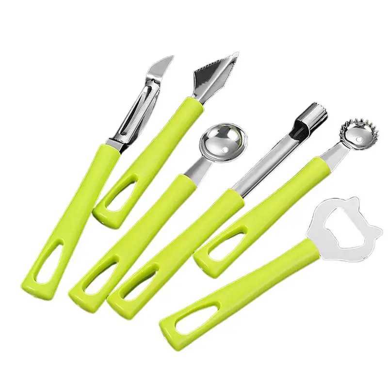 6 unids/set creativo de acero inoxidable manzanas Corer removedor de núcleo de semillas de fruta cuchillo rebanador utensilios de cocina duraderos herramientas para verduras