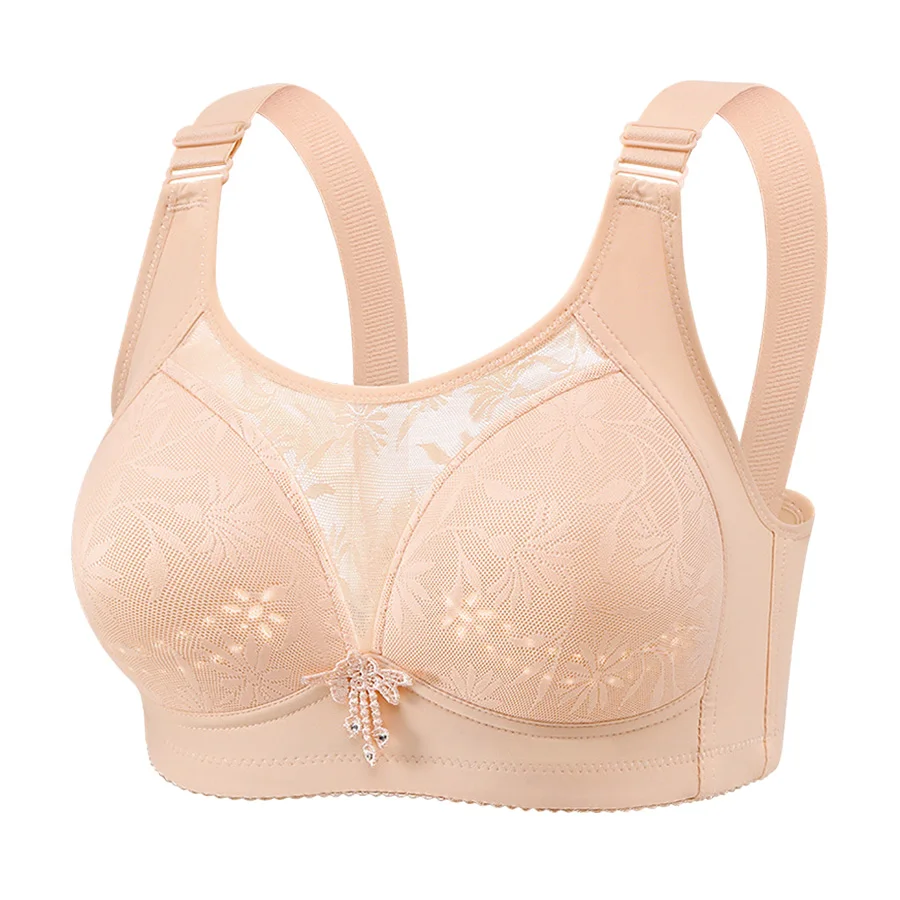 160735-c9ojle.jpg 1/2 Uds 36-46 ropa interior de mujer talla grande Sexy encaje Push Up Top sujetador anillo de acero suave transpirable Sexy señoras Brassier