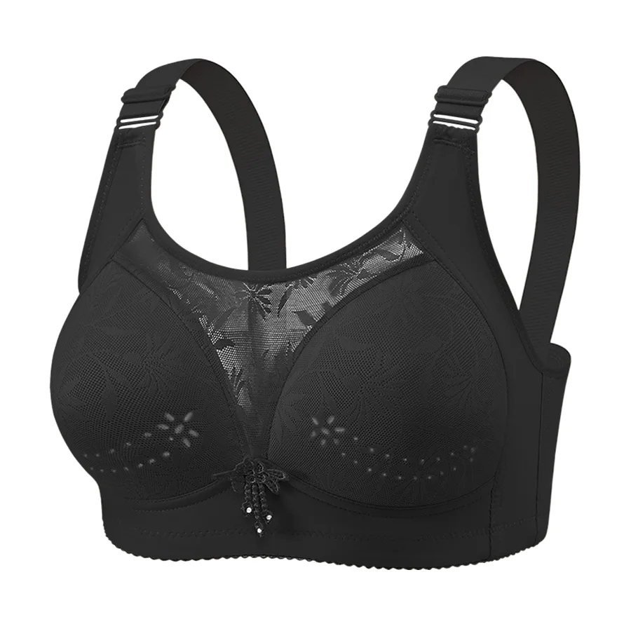 160735-iyq5mg.jpg 1/2 Uds 36-46 ropa interior de mujer talla grande Sexy encaje Push Up Top sujetador anillo de acero suave transpirable Sexy señoras Brassier