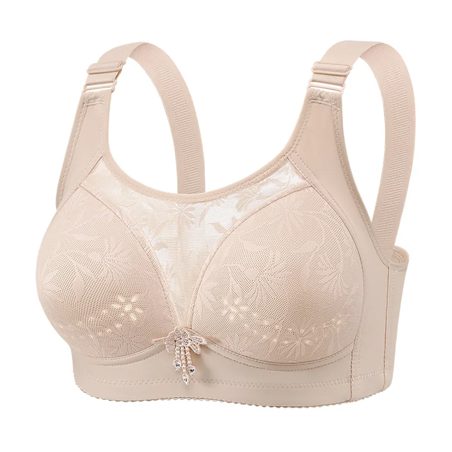 160735-rxwgzw.jpg 1/2 Uds 36-46 ropa interior de mujer talla grande Sexy encaje Push Up Top sujetador anillo de acero suave transpirable Sexy señoras Brassier