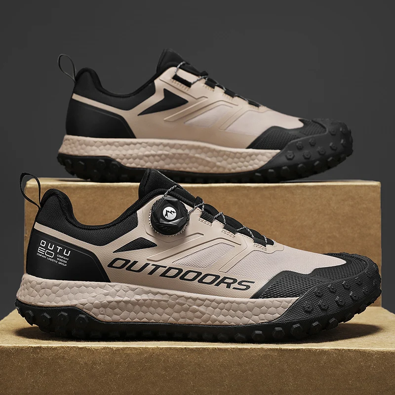 Zapatos de senderismo de marca para hombre, zapatillas antideslizantes impermeables, zapatillas ligeras resistentes al desgaste para escalar y senderismo, zapatos para caminar para hombre