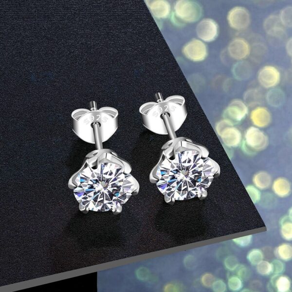 63498-0fq3wt.jpg 0.5 Carat Moissanite Gemstone Stud Earrings