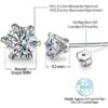0.5 Carat Moissanite Gemstone Stud Earrings