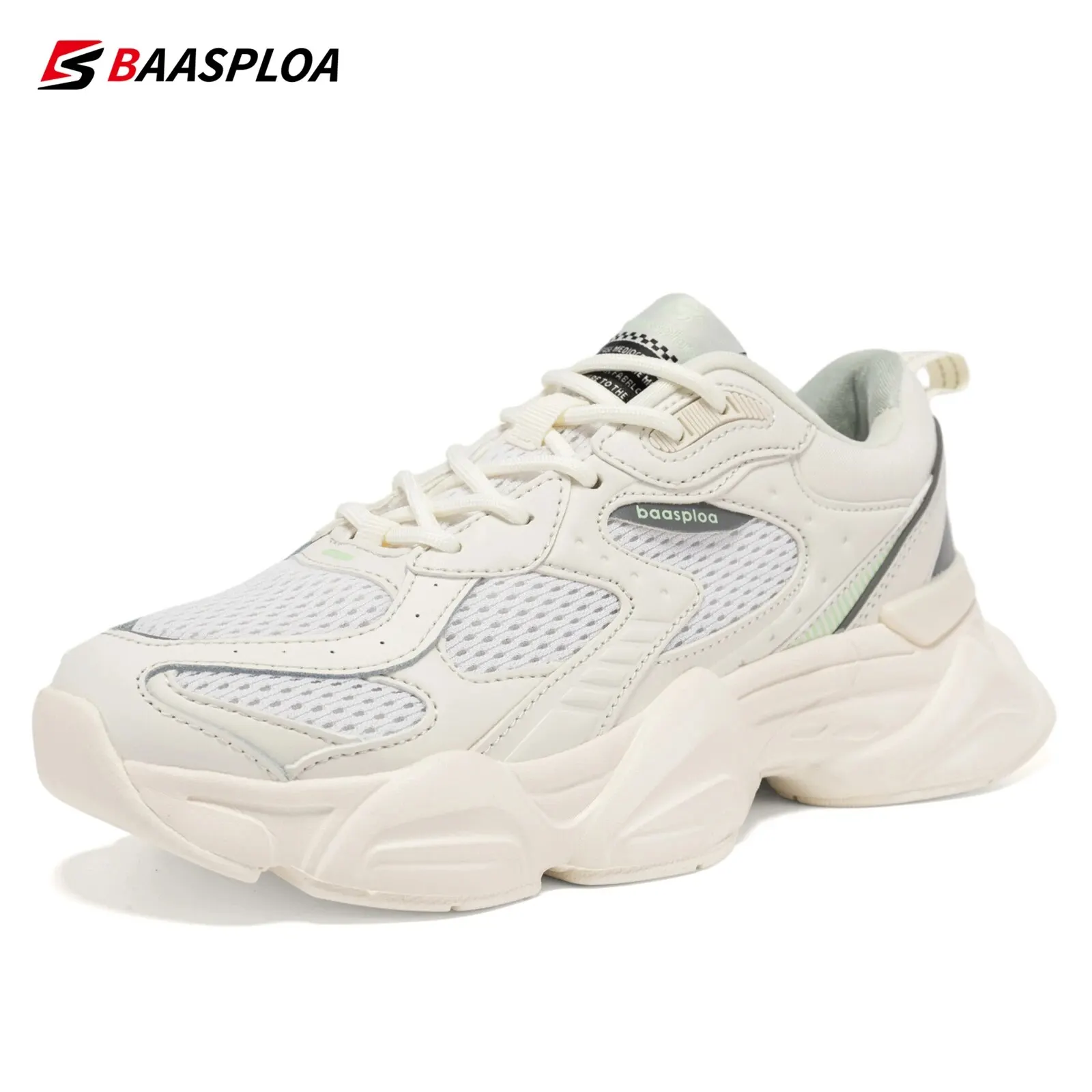 85156-koaalx.jpg Baasploa, zapatillas para correr para mujer, zapatillas de cuero con cordones, calzado para exteriores, tenis deportivos antideslizantes, zapatos ligeros para caminar para mujer