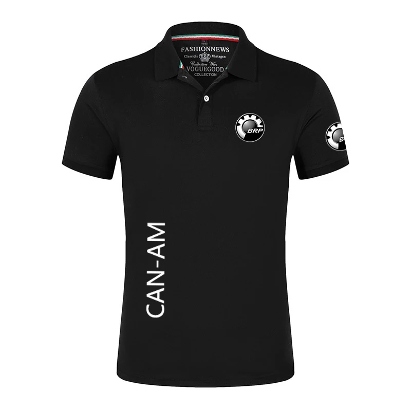 2025 nuevas camisetas cómodas de manga corta con estampado CAN-AM BRP para hombre, Polos deportivos transpirables de alta calidad para verano