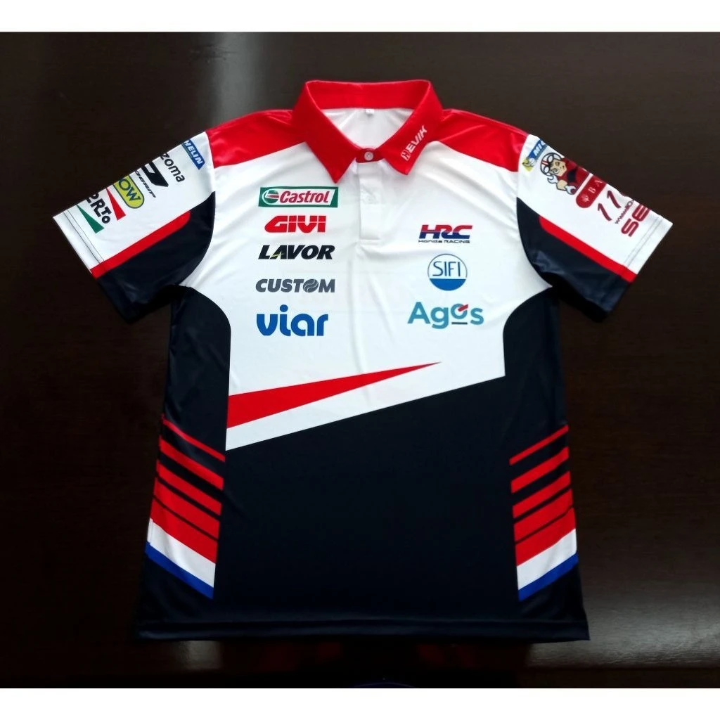 2025 nuevo para Honda motocicleta camiseta hombres F1 marca de carreras patrocinadores traje de montar verano transpirable resistente al desgaste ropa de Moto