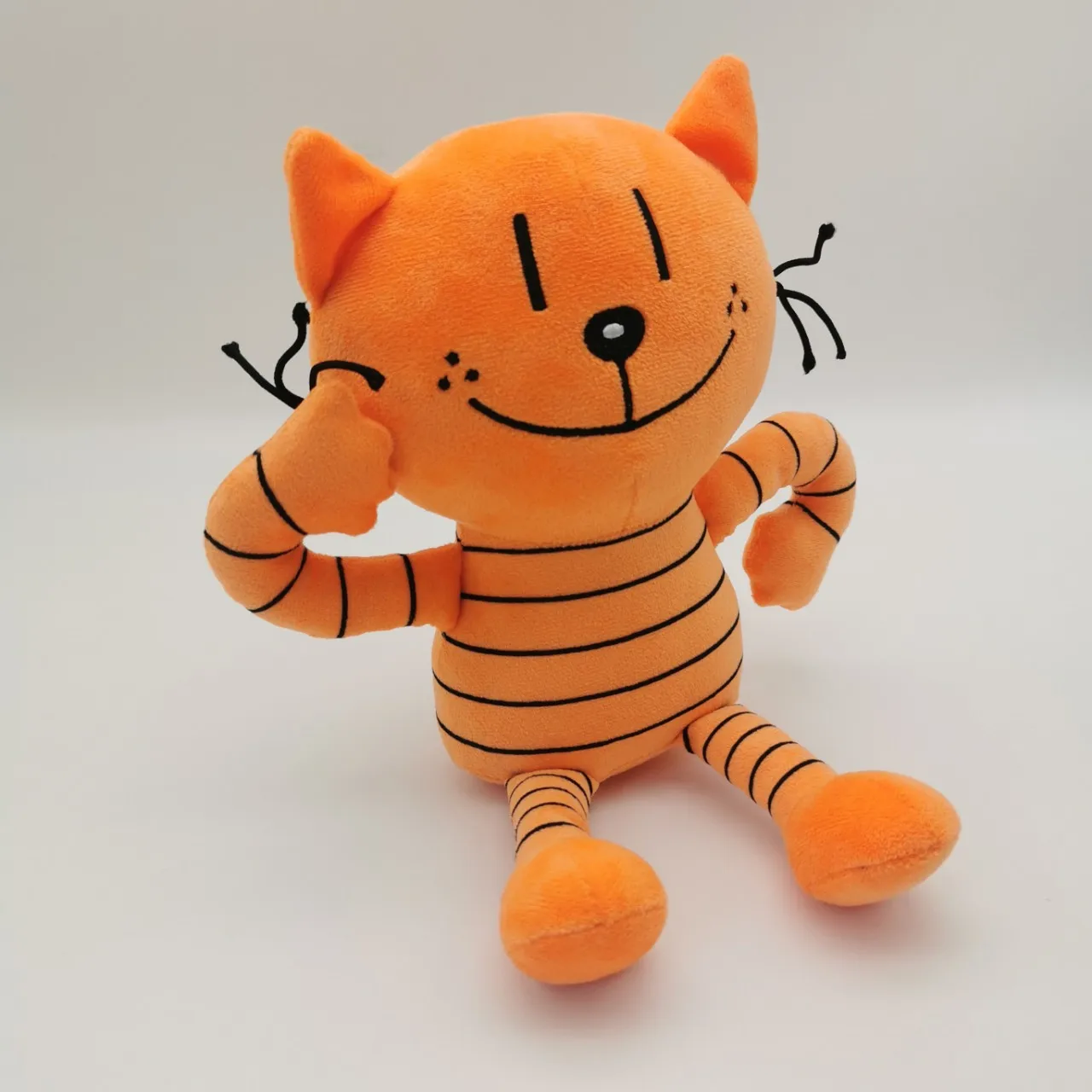 25cm lindo perro hombre juguetes de peluche Dogman muñeco de peluche suave dibujos animados Petey el gato cachorro jefe Plushie figuras de animales regalos de cumpleaños