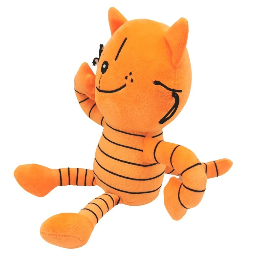 25cm lindo perro hombre juguetes de peluche Dogman muñeco de peluche suave dibujos animados Petey el gato cachorro jefe Plushie figuras de animales regalos de cumpleaños