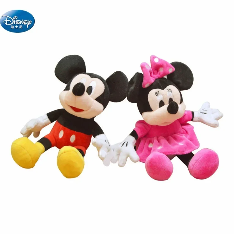 99314-ea0tit.jpg 20cm Disney Minnie Mickey muñeco de peluche Anime dibujos animados Kawaii Mickey Mouse juguetes novia sorpresa pareja regalos de cumpleaños de Navidad