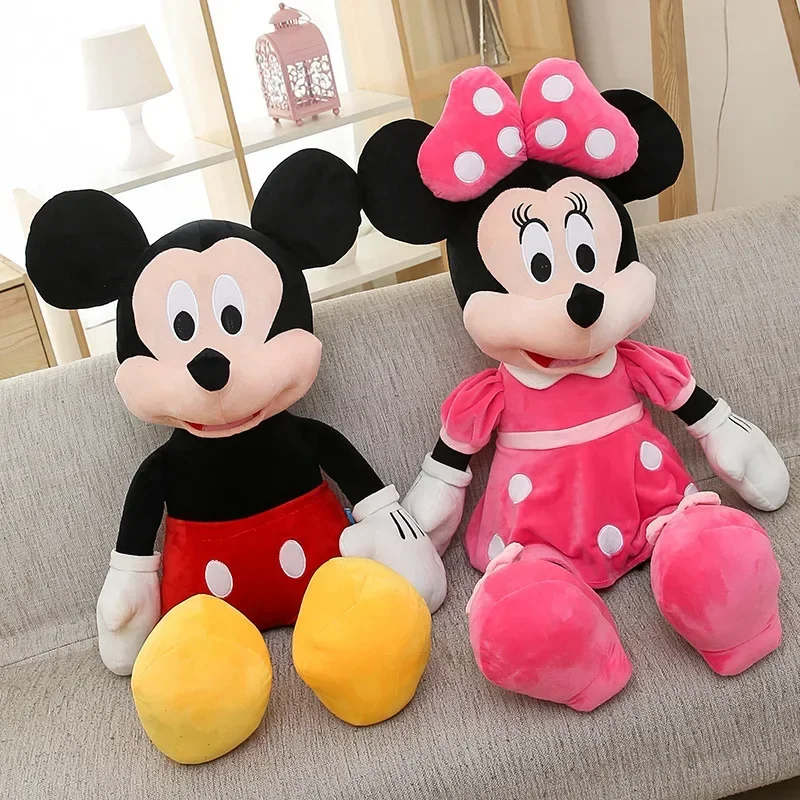99314-lnnyp8.jpg 20cm Disney Minnie Mickey muñeco de peluche Anime dibujos animados Kawaii Mickey Mouse juguetes novia sorpresa pareja regalos de cumpleaños de Navidad