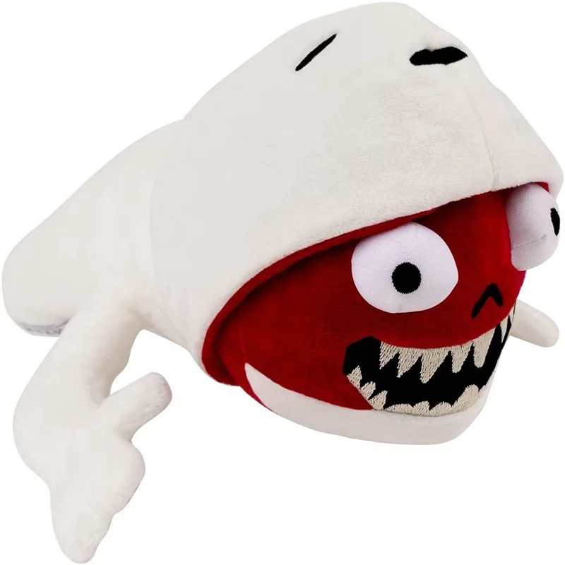 Peluches de gusano de puente de doble cara, cabeza de sirena volteada Reversible, personaje de terror, muñeco de peluche, almohada, Animal, regalo para niños