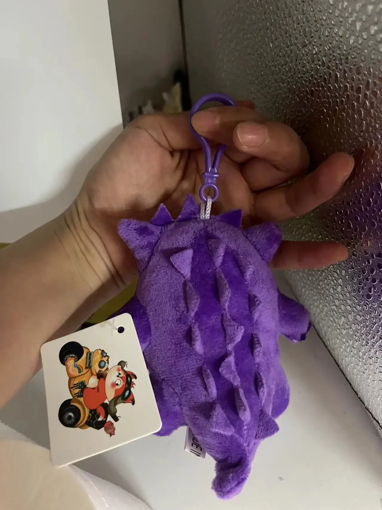 99385-ohgpip.jpg 10 unids/lote Pokemon Gengar 15cm Anime llavero de peluche juguetes colgante llavero muñeca