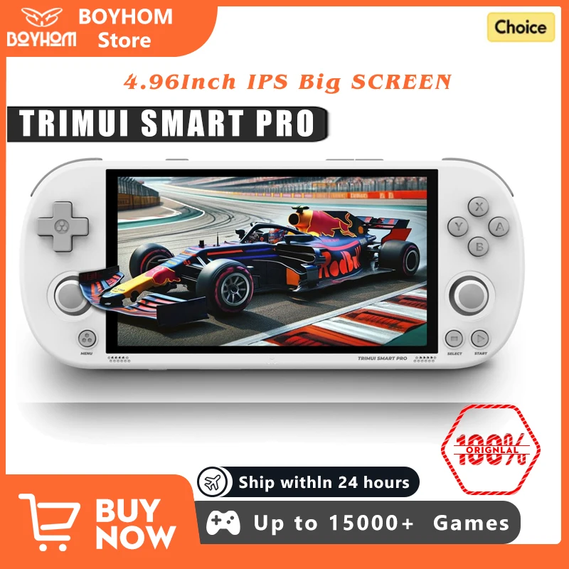 Trimui Smart Pro consola de juegos portátil pantalla IPS de 4,96 pulgadas sistema Linux Joystick iluminación RGB Smartpro reproductor de videojuegos Retro regalo
