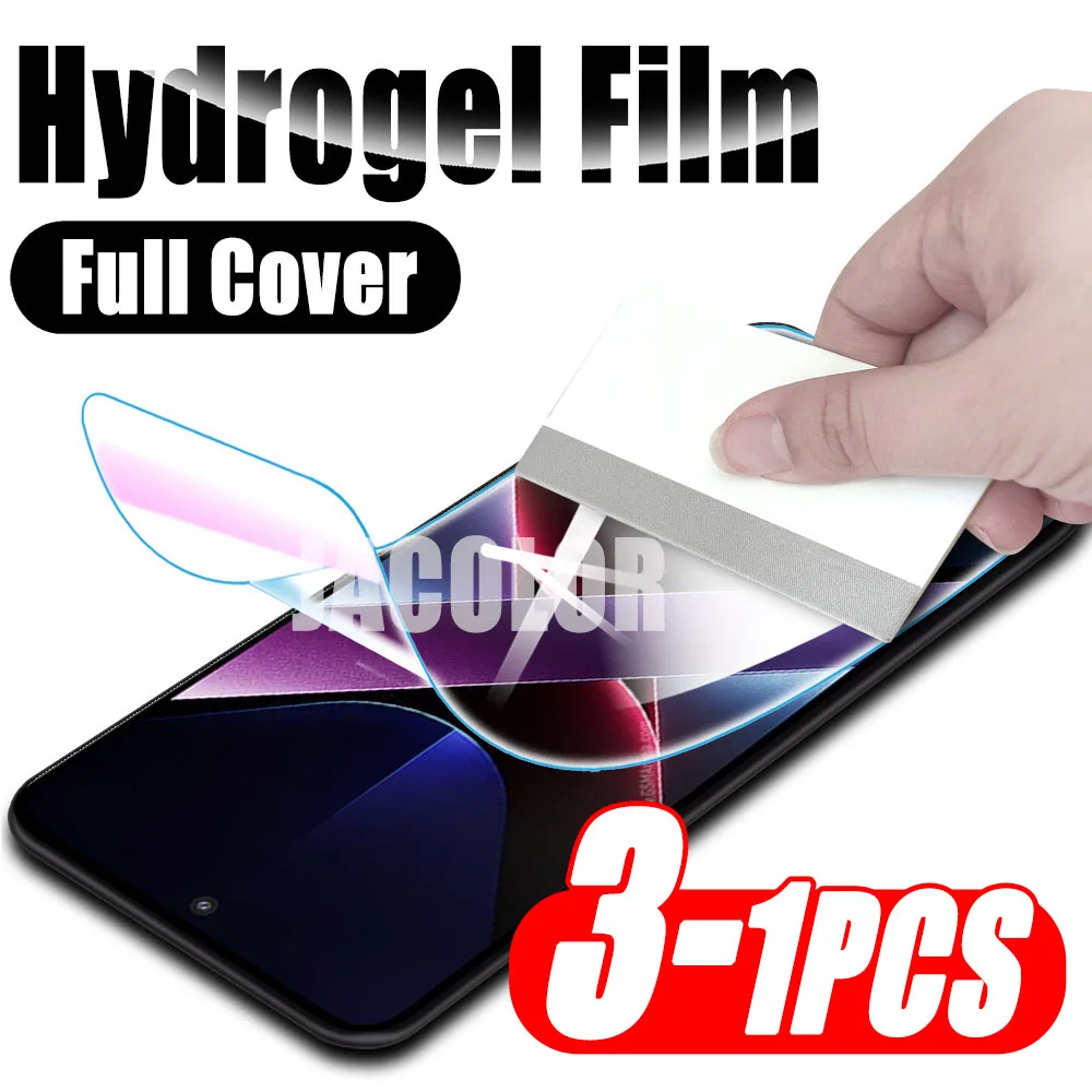 1-3PCS Full Curved Hydrogel Film For Xiaomi Poco X7 X6 X5 X4 Pro 5G GT Phone Screen Protector X 7 7Pro 6Pro 6 5 Protection Cover