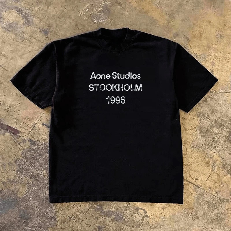 2025 Luxury Brand Letter Printing T-Shirt Men Women Cotton Tees Short Sleeve Y2k T-shirt Summer Tops Unisex Clothing Streetwear