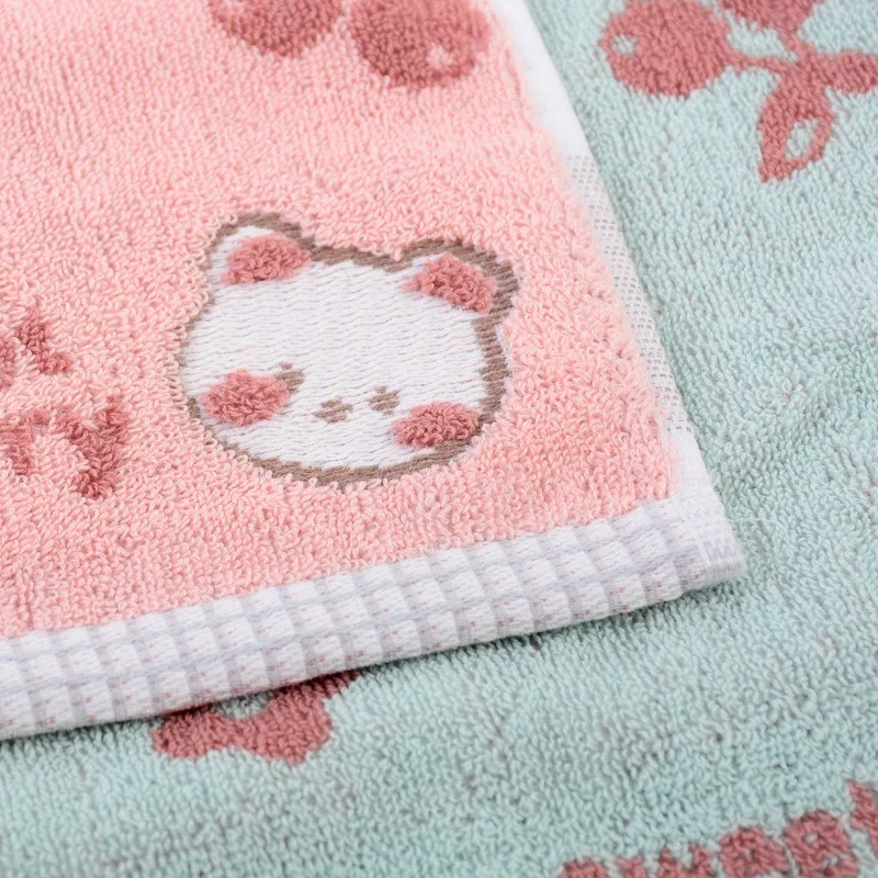 1 Uds. Toalla de mano cuadrada pequeña de algodón suave absorbente portátil de 25x25cm con lazo