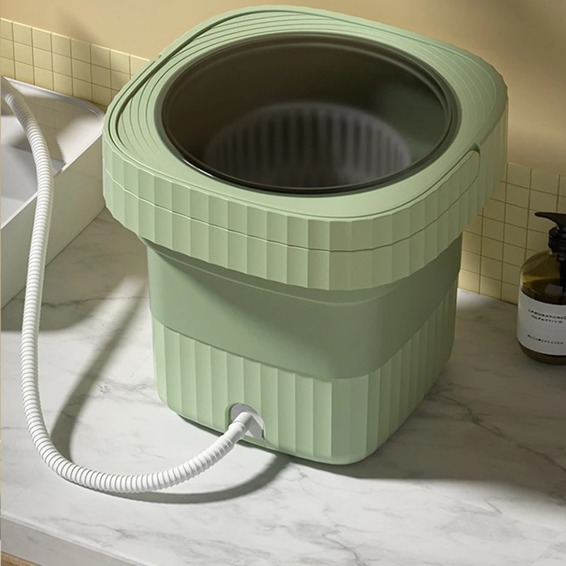 ABYN-Lavadora plegable, lavadora pequeña portátil, Mini máquina de limpieza de ropa interior, enchufe estadounidense