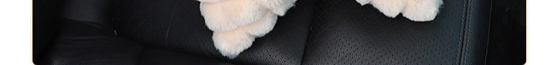 Almohada para el cuello del coche con lazo bonito, diseño de dibujos animados, reposacabezas de coche de felpa, accesorios interiores simples y bonitos, regalo creativo para niñas, 1 ud.