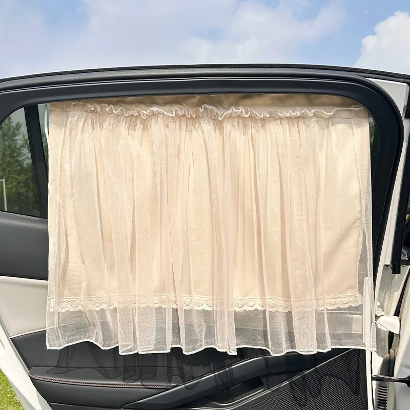 1 cortina con ventosa para ventana de coche, cubierta parasol de malla, parasol Universal para ventana lateral, protección UV para chico, bebé y niño