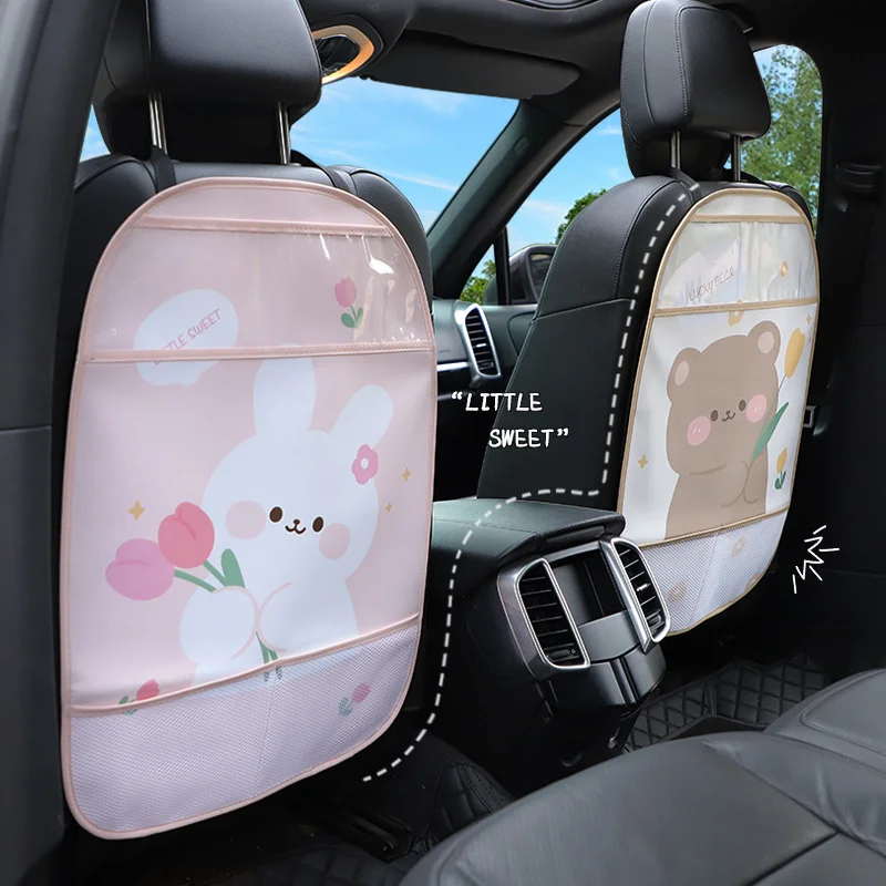 Almohadilla antipatadas para niños, Protector de cubierta trasera de asiento de coche para niños, alfombrilla antipatadas con bolsa, almohadilla antipatadas impermeable, 1 ud.