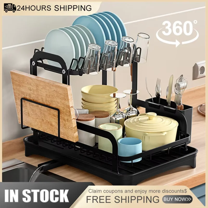 Estante para platos de cocina, estante de almacenamiento para cuencos pequeños y palillos para el hogar, estante de almacenamiento creativo para tabla de cortar vasos de agua en encimera