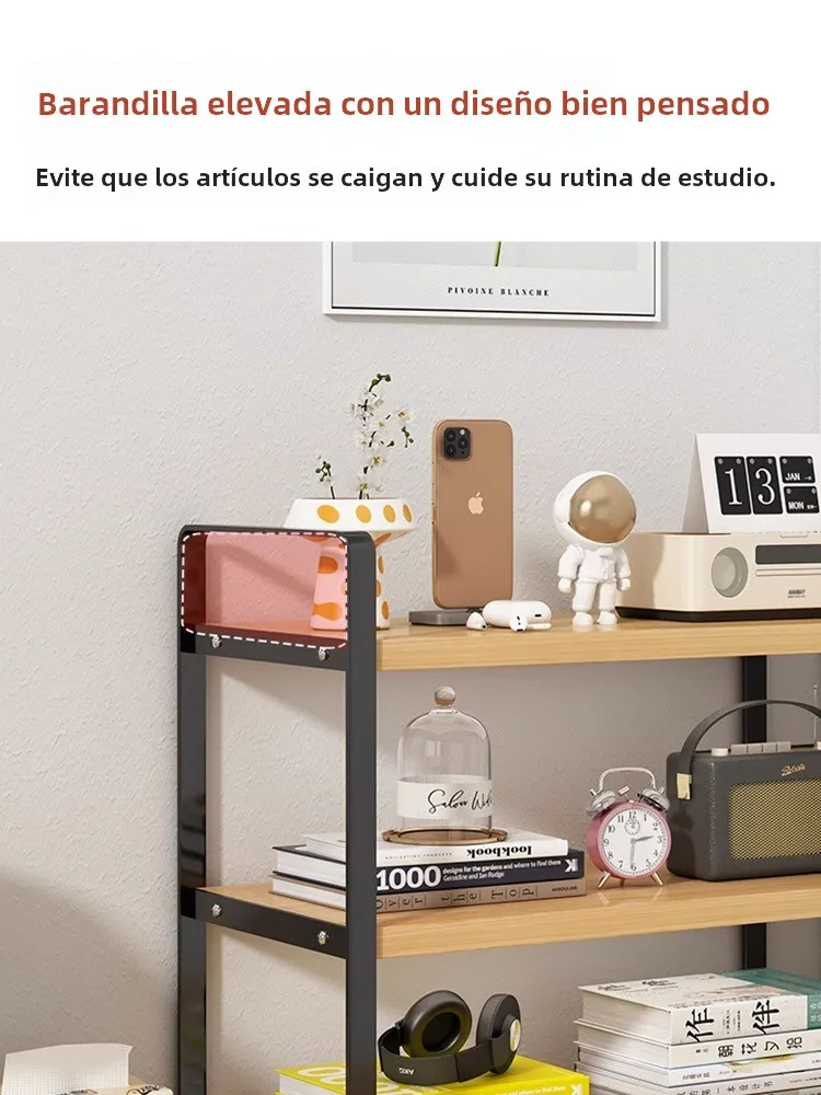 Estante De Mesa Simplicidad Y Orden Organizador De Espacio Multi-Niveles Para Maquillaje Y Documentos Material De Madera Arti...