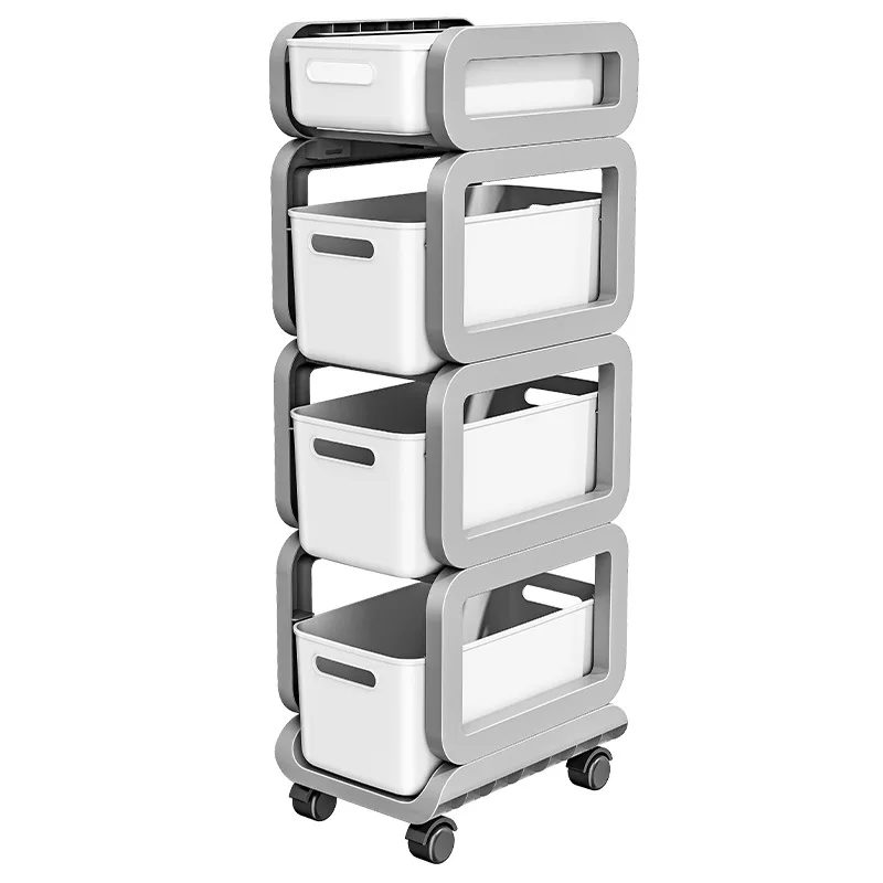 Estante para mochila escolar, carrito móvil, estante de almacenamiento para libros, artefacto, bolsa multicapa para el hogar, mesa de almacenamiento debajo de la mesa.