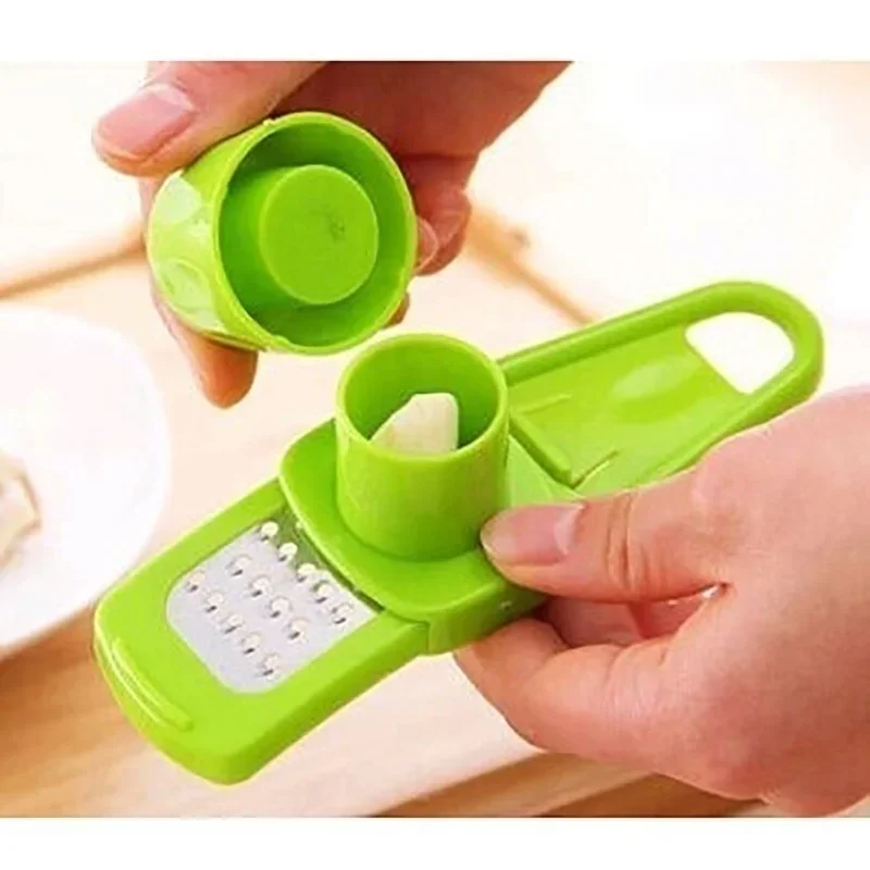 1 Uds. Molinillo de ajo para el hogar, triturador de ajo, molinillo de jengibre multifuncional, cortador de ajo, prensa de ajo, herramientas de fruta de cocina para el hogar