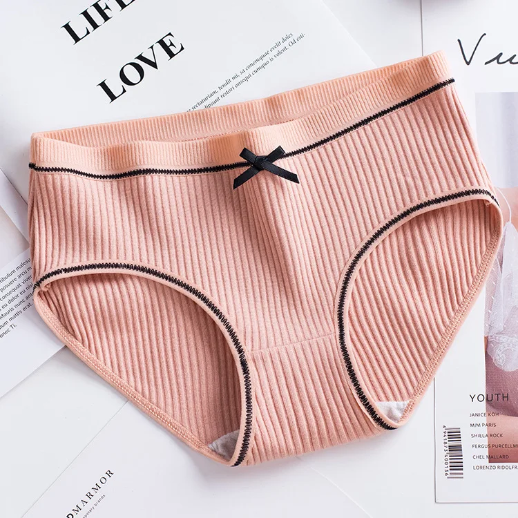 10 Uds. Ropa interior Sexy para mujer, bragas bonitas de algodón, bragas para niña, lencería para mujer, bragas rosas de dibujos animados para niñas, tangas, M-XXL