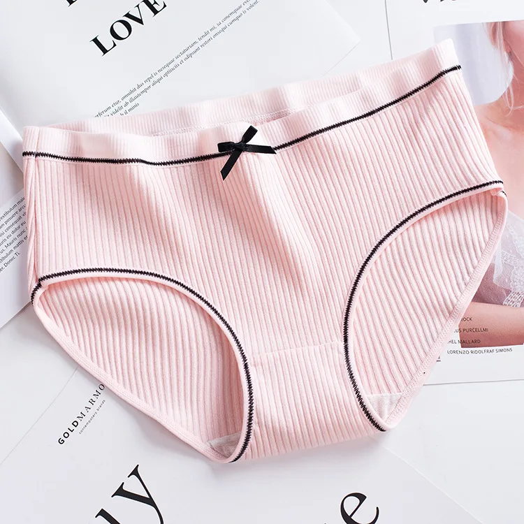 10 Uds. Ropa interior Sexy para mujer, bragas bonitas de algodón, bragas para niña, lencería para mujer, bragas rosas de dibujos animados para niñas, tangas, M-XXL