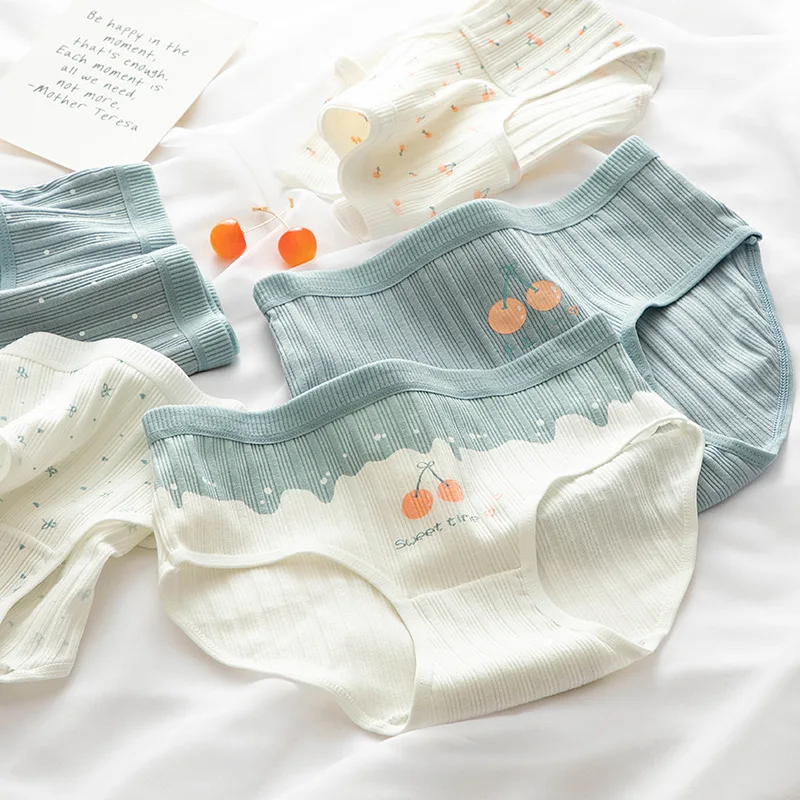 10 Uds. Ropa interior Sexy para mujer, bragas bonitas de algodón, bragas para niña, lencería para mujer, bragas rosas de dibujos animados para niñas, tangas, M-XXL