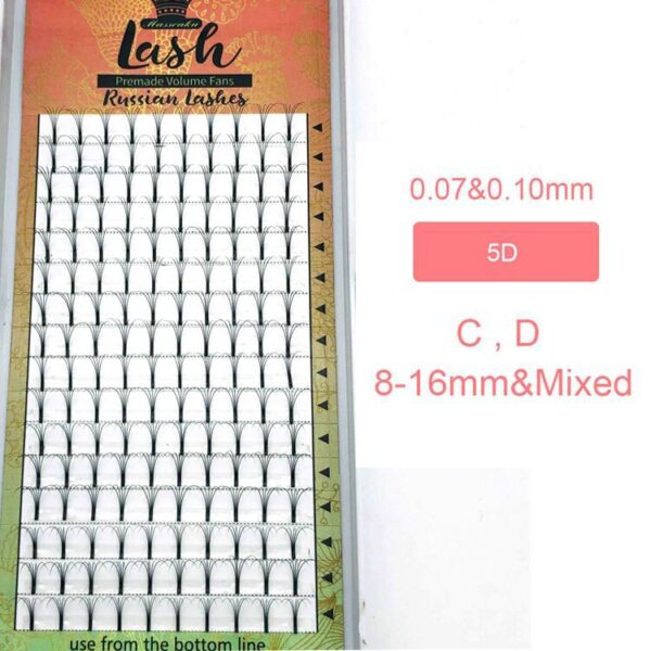 36949-tvejbj.jpg 0.7-0.15 mm Thickness Premade Eyelashes 16 Rows Set